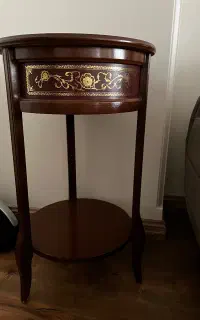 ۲ عدد میز تلفن چوبی