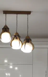 لوستر چوبی