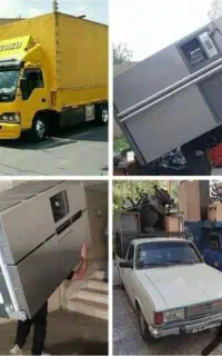 اتوبار تک بار حمل اثاثیه منزل خاور نیسان وانت