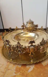 jillسکا سناتور منقل برنجی ذغالی زغالی سماور  hio