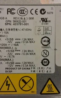 پاور سرور HP G5  DPS-800GB  1000W
