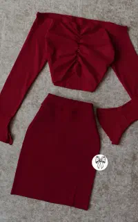 ست کراپ دامن پری