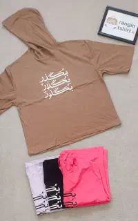 تیشرت باکسی کلاهدار