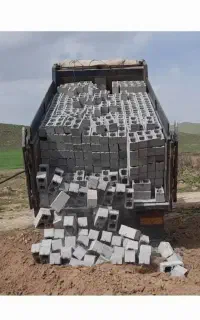 بلوک دیواری ته بسته و سوراخ دار ضمانت کمپرسی