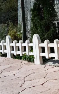 نرده حصار دورباغچه طرح چوب