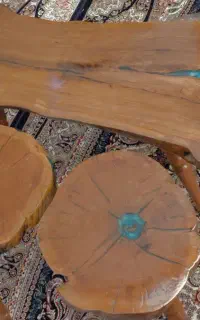 جلو مبلی و میز عسلی رزینی