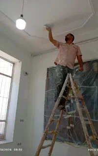 نقاش ساختمان رنگ امیزی  کناف وبتونه رنگ  کناف