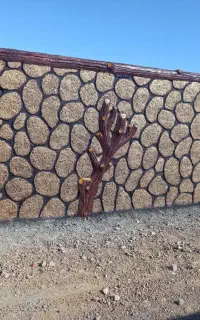 سیمانکاری طرح سنگ گچکاری کاشی‌کاری و نقاشی