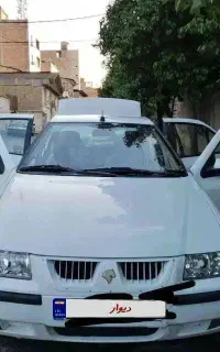 خودرو سمندLXسفیدرنگ مدل92.تکسوز.کم کار