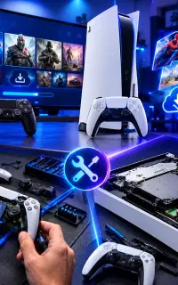 نصب بازی PS4/PS5 همراه سرویس دسته و کنسول