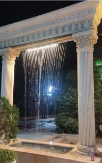 پرده آب ستون نما کلاسیک رومی هلال کتیبه کد۵۳۳