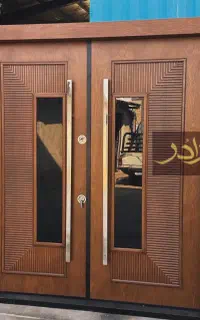 درب ضد سرقت دولنگه ترک،درب لابی، پنجره upvc کدk030