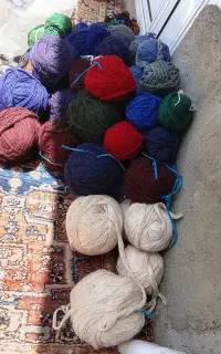 نخ فرش شسته شده
