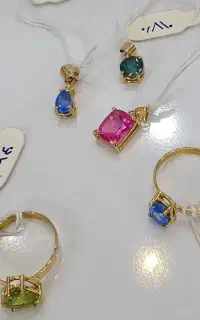 مدال با نگین 800 سوت طلا