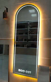 تولید انواع آینه بک لایت  قدی ، سرویس ،  روشویی