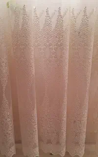 دو عدد پرده تور کاملا نو و تمیز