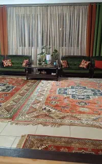 جفت ۹ متری ماشینی و قالیچه ها ست