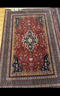 جفت 3 متری پشم و ریشه مرینوس رنگ مختار