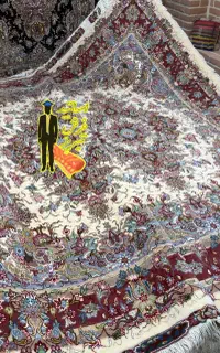 فرش جفت۶متر خطیبی آذرشهر-نساجی درجه1(اقساطبدون بهر