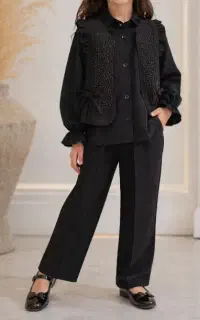 لباس پوشیده دخترانه مشکی