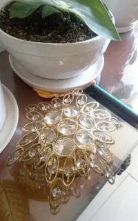 لوستر سقفی برنجی
