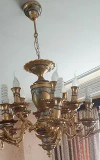 یک جفت لوستر برنز