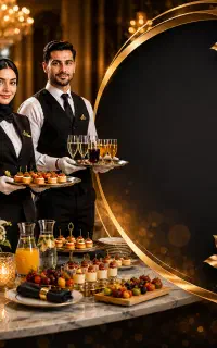 شرکت تشریفاتی پذیرایی مراسمات مهمانی کادر خانم آقا