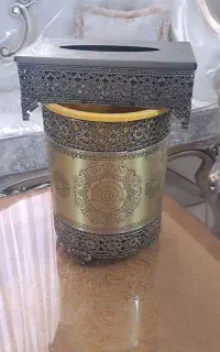 سطل و جای دستمال کاغذی نو