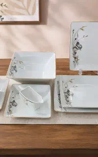سرویس چینی تقدیس ۸۵ پارچه سالم و تمیز