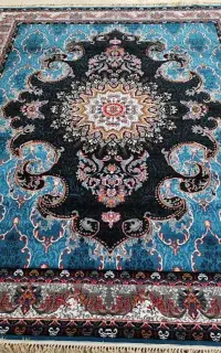 آبی آسمانی /فرش لطیف +سرعت در خرید*