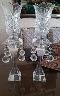 شمعدان کریستال بوهمیا چک