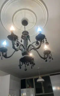 دو عدد لوستر شمعی  لوکس متوسط و بزرگ
