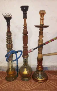قلیان یا قلیون چوب سرخ و گردو
