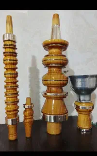 ساخت تنه قلیان از چوب زرد وگردو