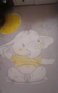 فرشینه ۴متری طرح فیل بادوتا پنل پرده فیل