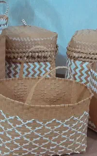 فروش سبد دست باف درهرسایز ورنگ دلخواه ،قیمت مناسب