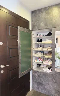جا کفشی و جالباسی چوب ام دی اف درجه یک