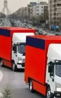 اسباب کشی بسته‌بندی شش چرخ بزرگ حمل بار به شهرستان