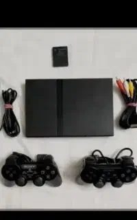 پلی استیشن2 با تک دسته و فلش و رم