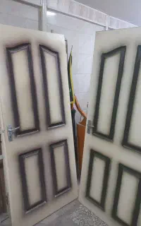 سه عدد در چوبی نراد به همراه چهار چوب فولادی