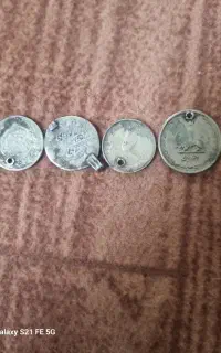 سکه قدیمی وانگشتر نقره