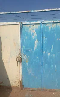 درب حیاط دو درفلزی