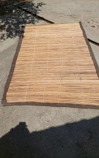 دو عدد پرده حصیری