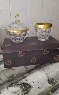 قندان و استکان لب طلایی
