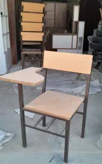 صندلی دانشجویی چوبی