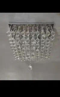 دو تا لوستر کریستالی