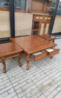 دنیای جلو مبلی عسلی روکش چوب
