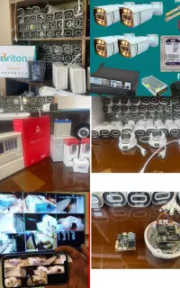 سیستم دوربین مداربسته +دزدگیر)با نصب و گارانتی
