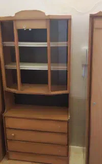 کمد سه تیکه به همراه کتابخانه ودراور