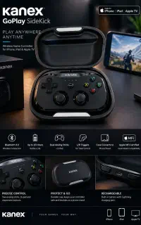 دسته بازی بی‌سیم Kanex GoPlay SideKick اصل اپل